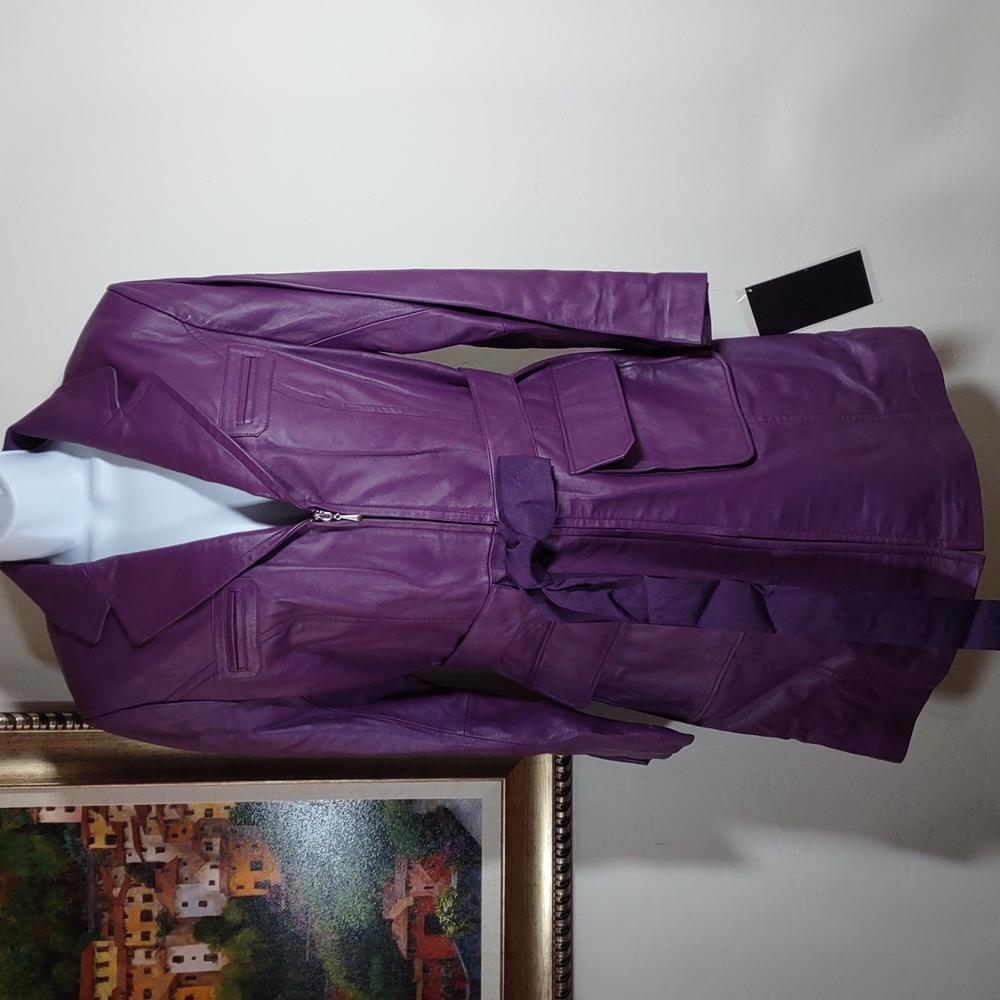 Terry Lewis Classic Luxuries Leather Coat Large (says medium but runs large)